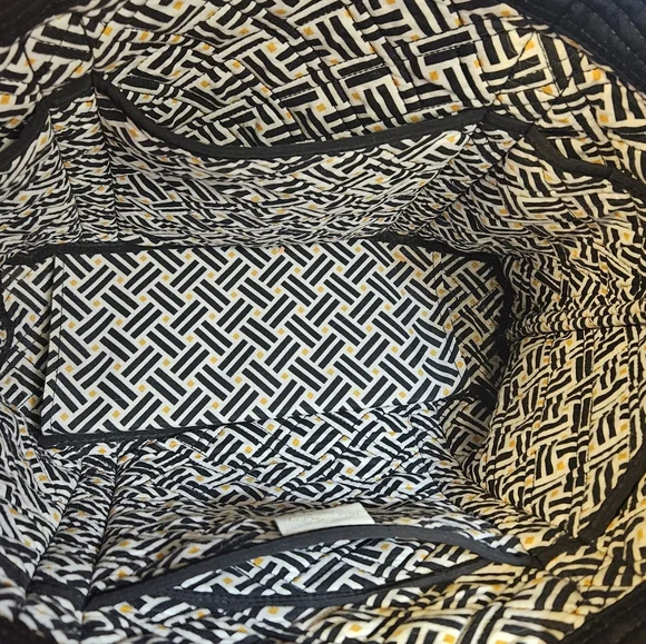 Vera Bradley Black Quilted Tote Bag - Picture 5 of 10